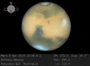 Mars widoczny za pomocą 16-calowego teleskopu.png