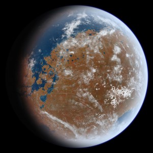 Mars pokryty wodą – tak mógł wyglądać miliard lat temu..jpg