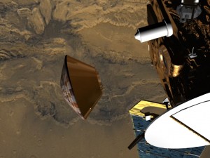 Lądownik Beagle 2 odłącza się do Mars Express.jpg