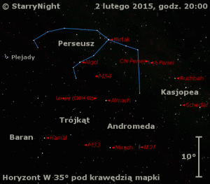 Animacja pokazuje położenie Komety Lovejoya.gif