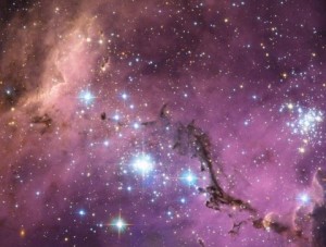 Jasne źródła promieniowania gamma w Wielkim Obłoku Magellana.jpg