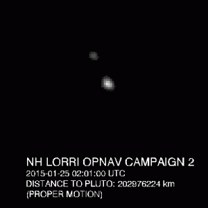 Zbliżenie na Plutona i Charona..gif