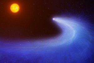 Zidentyfikowano planetę gazową, która ciągnie za sobą warkocz niczym kometa.jpg