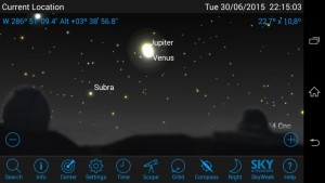 30 czerwca 2015 – największe zbliżenie Wenus i Jowisza1.jpg