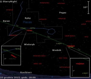 Mapka pokazuje położenie Urana i Neptuna w drugim tygodniu grudnia 2015 roku.jpg