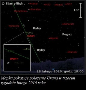 Mapka pokazuje położenie Urana w trzecim tygodniu lutego 2016 roku.jpg