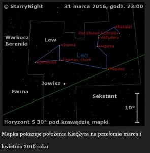 Mapka pokazuje położenie Księżyca na przełomie marca i kwietnia 2016 roku.jpg