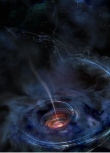 Nieaktywna czarna dziura pożera gwiazdy, stając się rentgenowską latarką.jpg