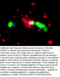 ALMA odkrywa krople rosy w Galaktyce Sieci Pajęczej2.jpg