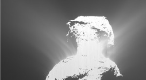 Sonda Rosetta zarejestrowała rozbłysk na powierzchni komety.jpg