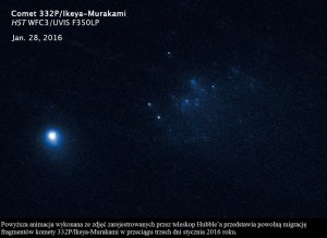 Hubble obserwuje rozpadającą się kometę.jpg