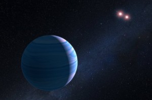 Hubble potwierdza zjawisko mikrosoczewkowania przez planetę okołopodwójną.jpg