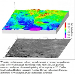 Potężna dolina na Merkurym odkryta na zdjęciach z sondy MESSENGER.jpg