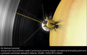 NASA przygotowuje sondę Cassini do serii niebezpiecznych zblizeń do pierścieni Saturna.jpg