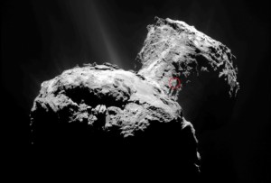 Kometa, na której wylądował europejski pojazd znalazła się najbliżej Słońca.jpg